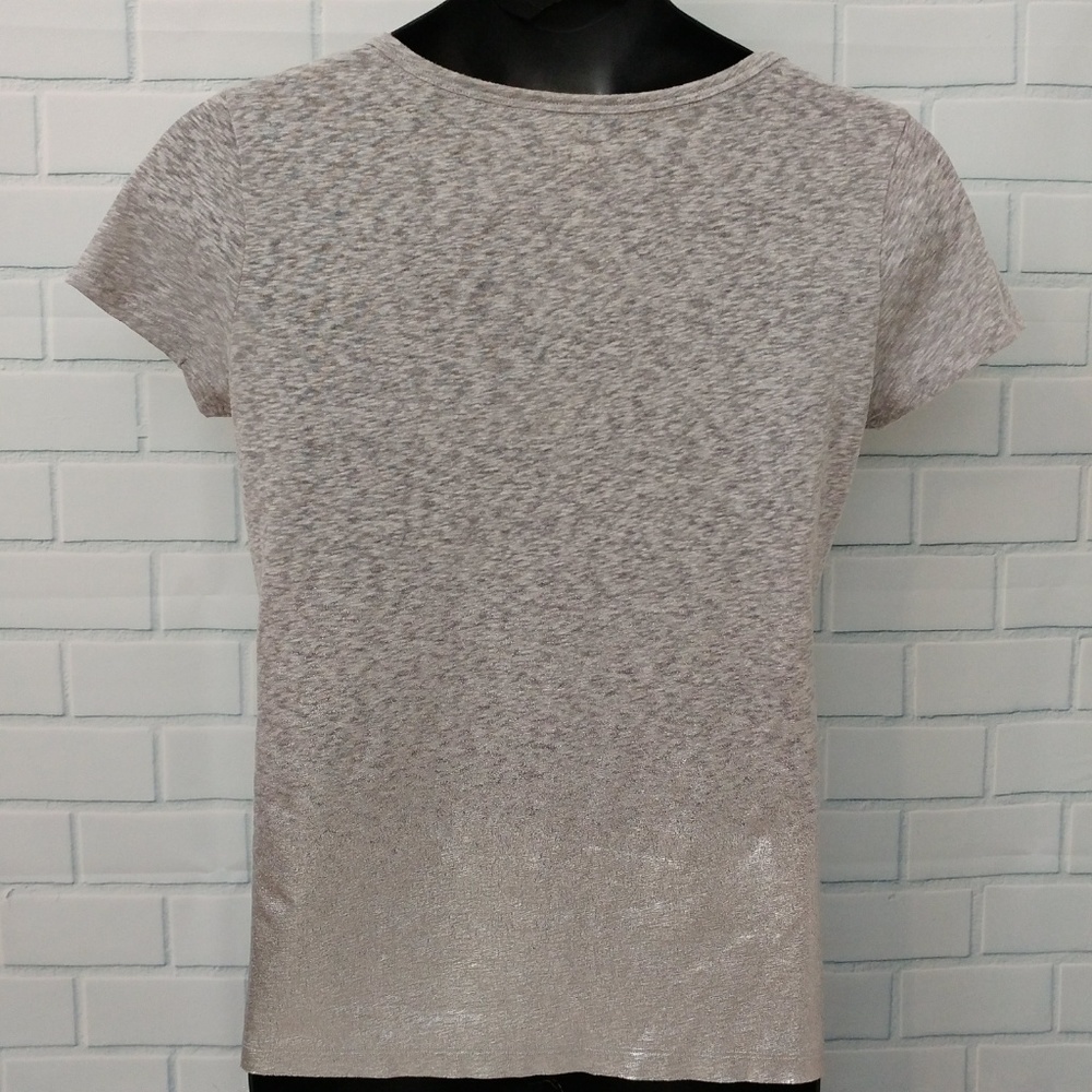 ❌SOLD❌American Eagle Burnout Ombre Metallic Tee - Size L - Picture 5 of 7